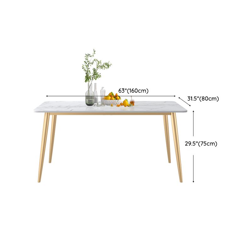 Glam Dining Room Set 1/4/5/7 Pcs Rectangle Dining Table with Upholstered Chairs