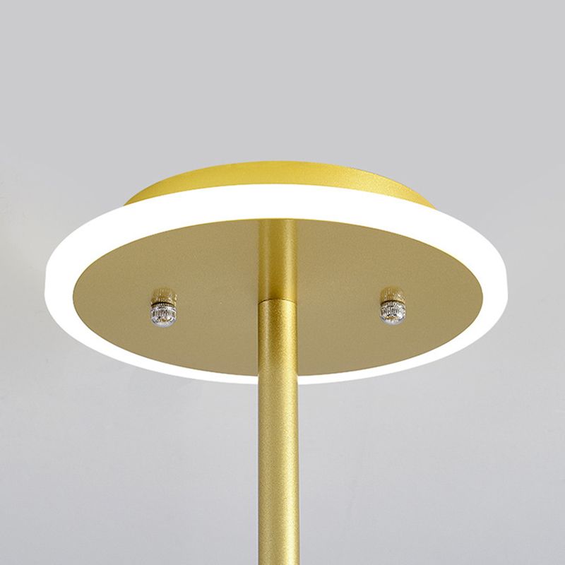 Glass Spherical Shape Chandelier Light Modern Style Multi Light Hanging Lamp for Bedroom