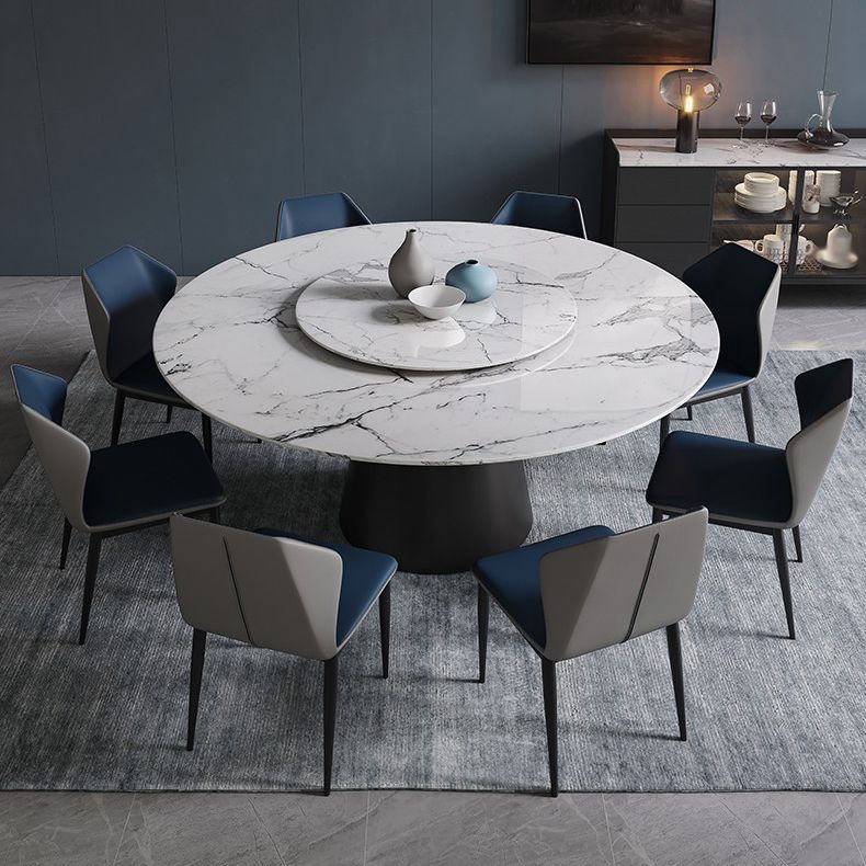 Modern 1/4/7/9/11 Pieces Dining Set Round Sintered Stone Dining Table Set
