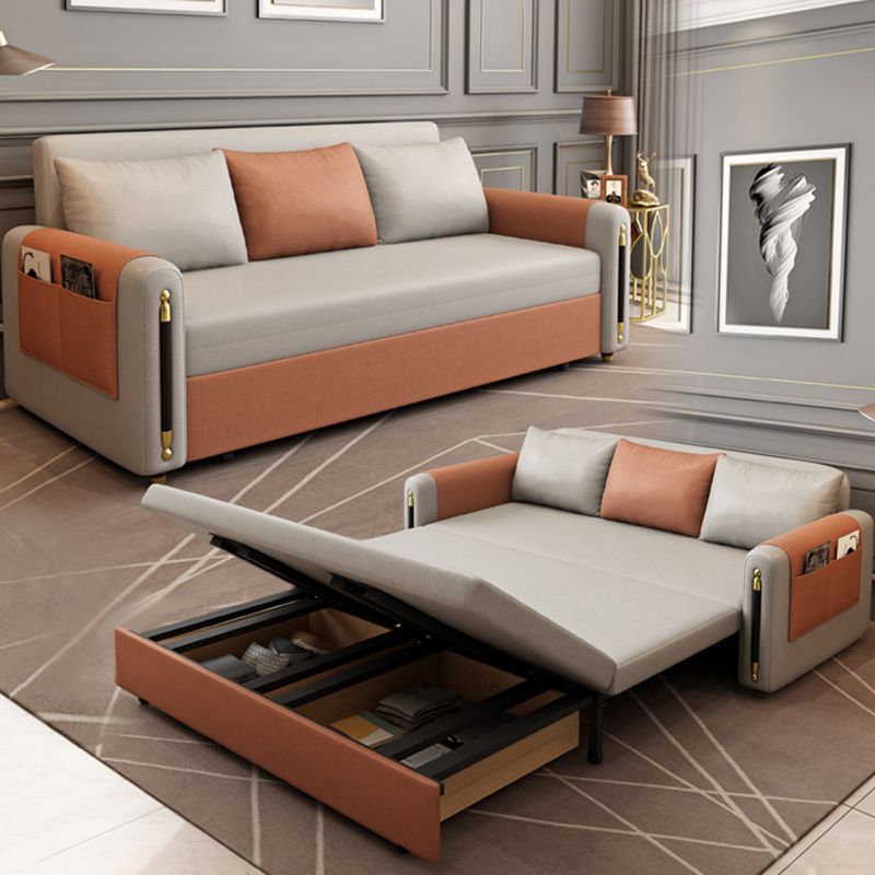 32" Wide Scandinavian Futon Sofa Bed Folding Futon Sleeper Sofa