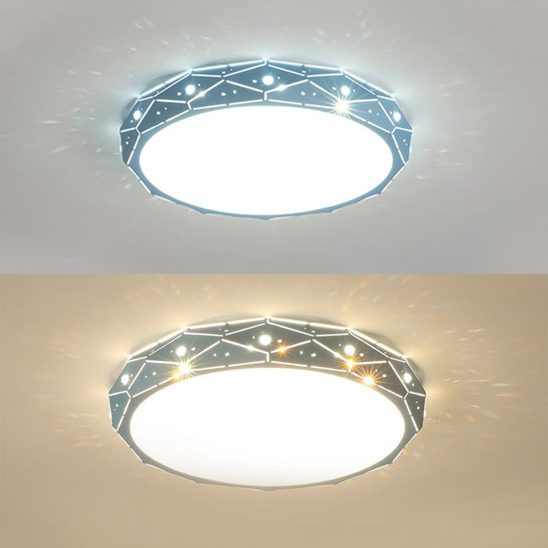 Plafonnier minimaliste pour chambre d'enfant, éclairage aérien LED en métal Macron