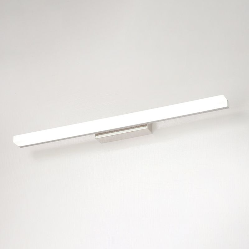 Adjustable Light Modern Minimalism Bathroom Vanity Light Linear LED Acrylic Vanity Lights in Chrome