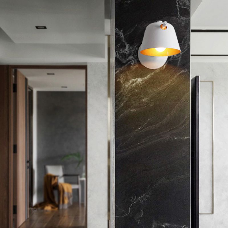 Modern Style Empire Shape Wall Light Metal 1 Light Sconces for Bedroom