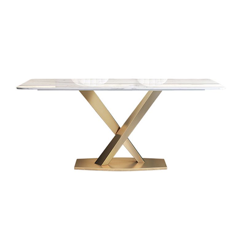 Nordic 1/5/7 Pieces Dining Set Rectangle Stone Dining Table Set for Living Room