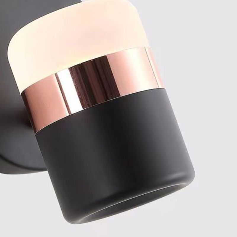 Shaded Wall Mount Light Fixture Simple Metal 1 Light Wall Mount Lamp