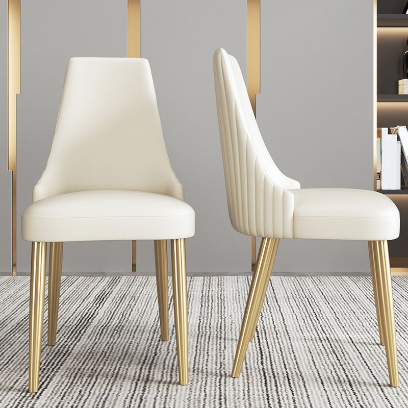 Kitchen Home Glam Chair Armless Dining Chair with Upholstered