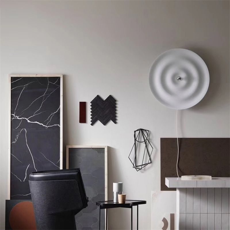 Simplicity Contemporary Wall Sconce Light with Metal Shade for Bedroom