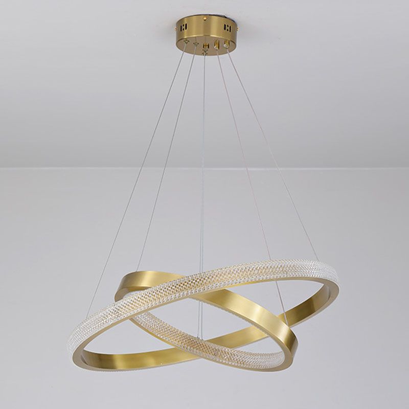 Moderner einfacher charakteristischer Stil LED Hängende Kronleuchter Licht für Wohnzimmer Esszimmertreppe