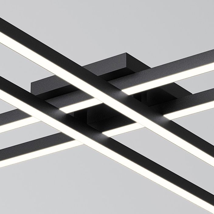 Moderne, beknopte LED-inbouw aluminium lineaire plafondlamp met acrylkap