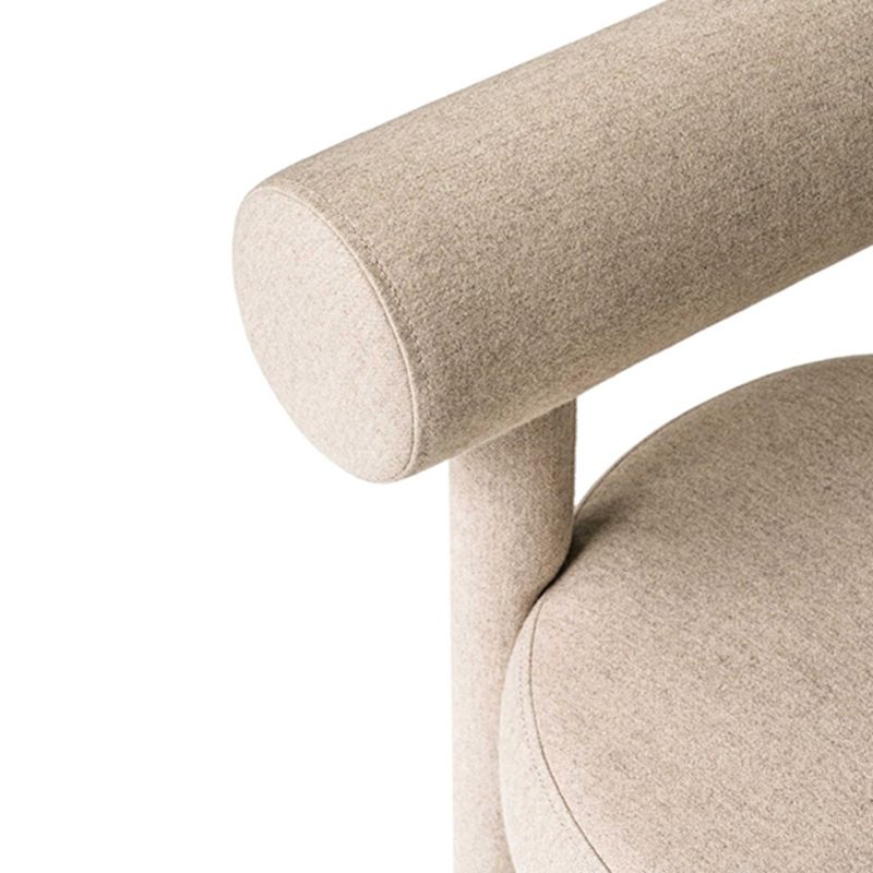 Upholstered Side Chair Open Back Dining Chair for Dining Room