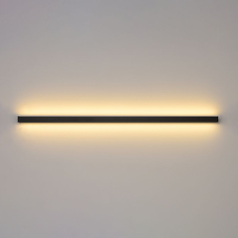 Lineare Form Metallwand Licht moderne ein Lichtwandleuchte in Schwarz