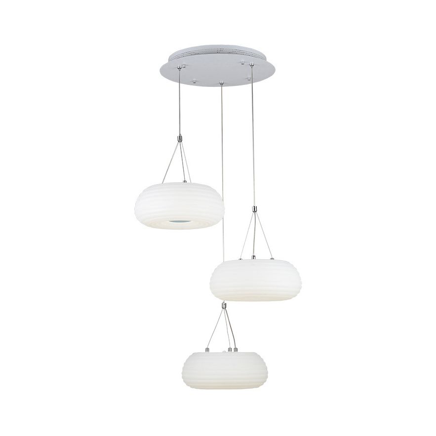 Lámpara colgante de rosquillas blancas LED METAL LECHELE DEL TECHO CELOTOR