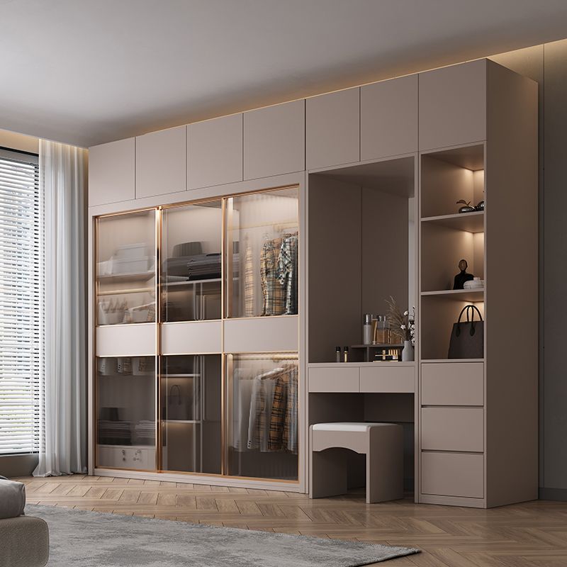 Sliding Wardrobe Closet With Drawer Contemporary Wardrobe Armoire