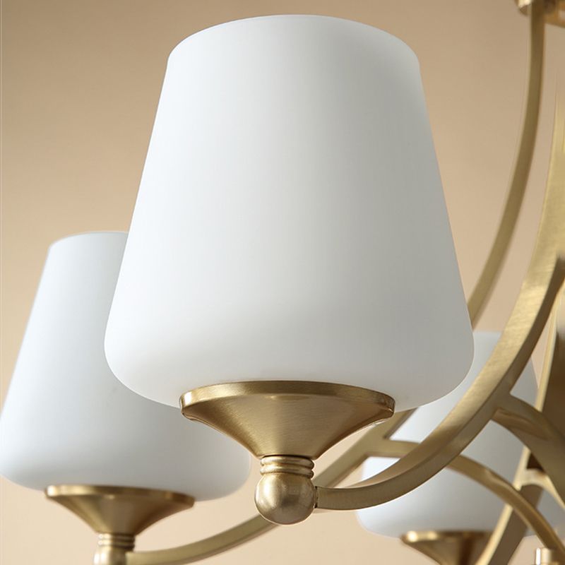 Starburst Frosted Glass Chandelier Pendant Light Antique Living Room Chandelier Lighting