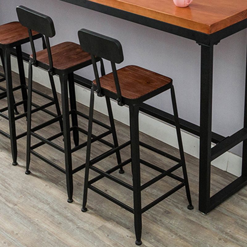 Contemporary Bar Table Set 1/6/11 Pieces Rectangle Solid Wood Counter Table