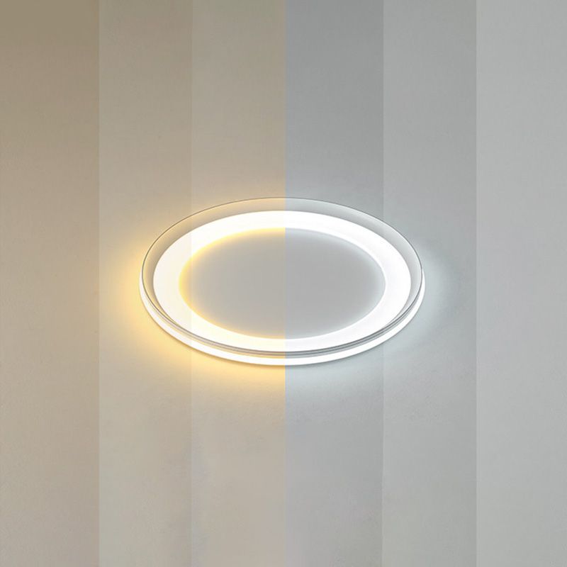 LED slaapkamer dicht bij plafond verlichting minimalistische stijl flush mount lamp met Circle Metal Shade