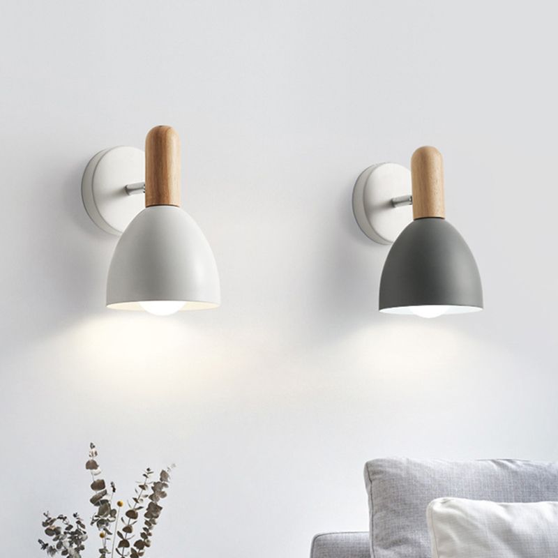 Wall Sconce Lighting Flared Modern Style Metal 1 Head Wall Mounted Light Fixture