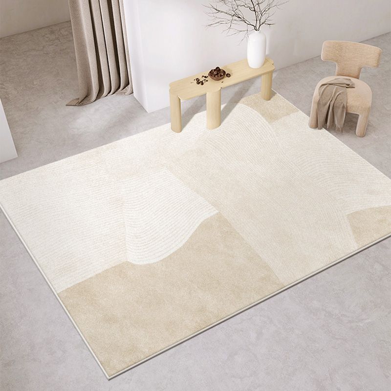 Simplicity Area Carpet Modern Indoor Rug Polyester Stain Resistant Area Rug for Living Room