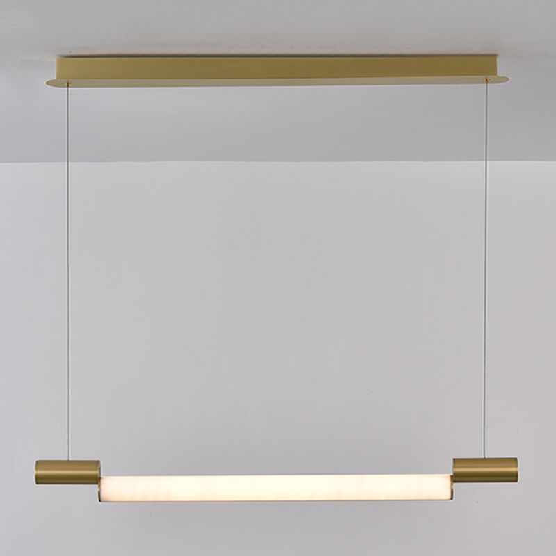 Style moderne pendentif linéaire acrylique 1 luminaire léger de l'île