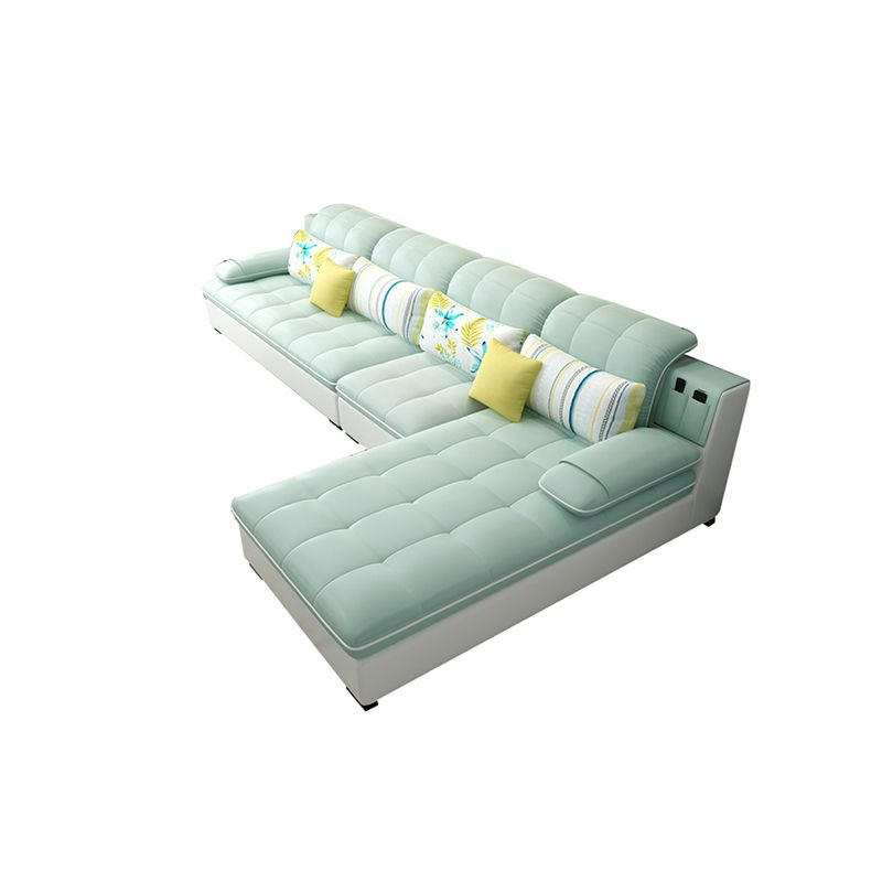 Pillow Top Arm L-Shape Right Hand Facing Sofa Furniture Sectionals
