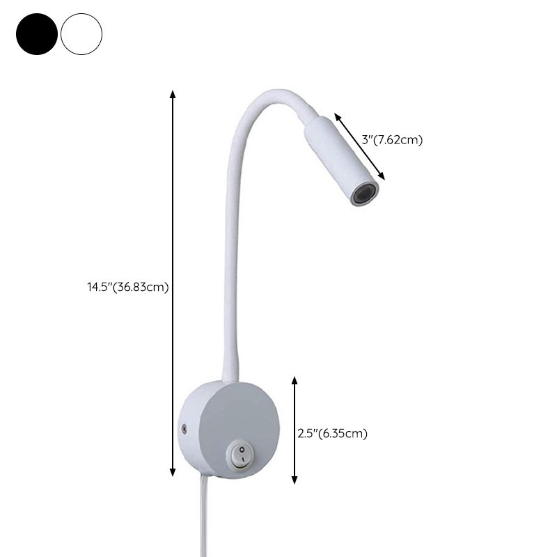 Metal Armed Wall Light Sconce Simplicity 1 Light Wall Mounted Lamp