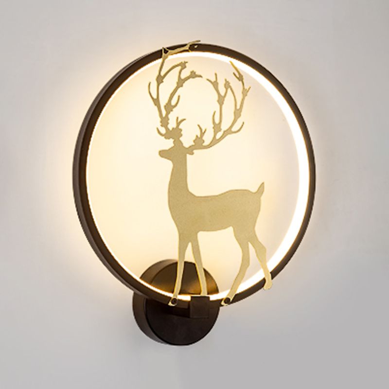 Stile per bambini a forma unica murale in metallo 1 lampada montata a parete leggera