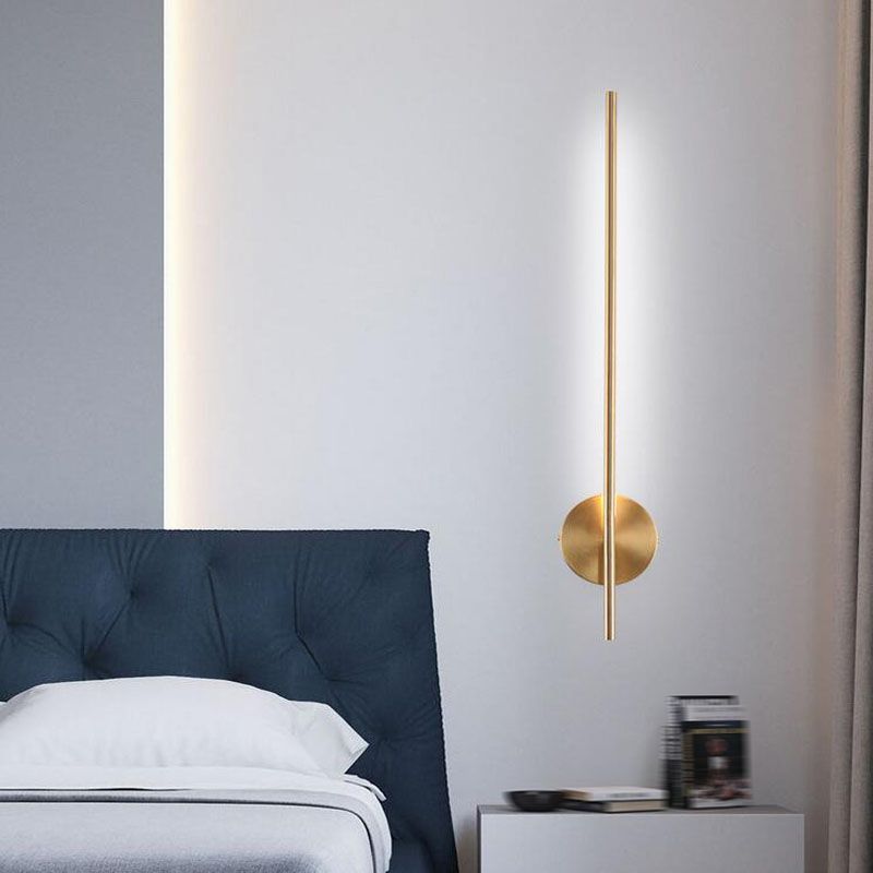 1-Light Modern Wall Lights Metal Linear Wall Mounted Lamps for Bedroom