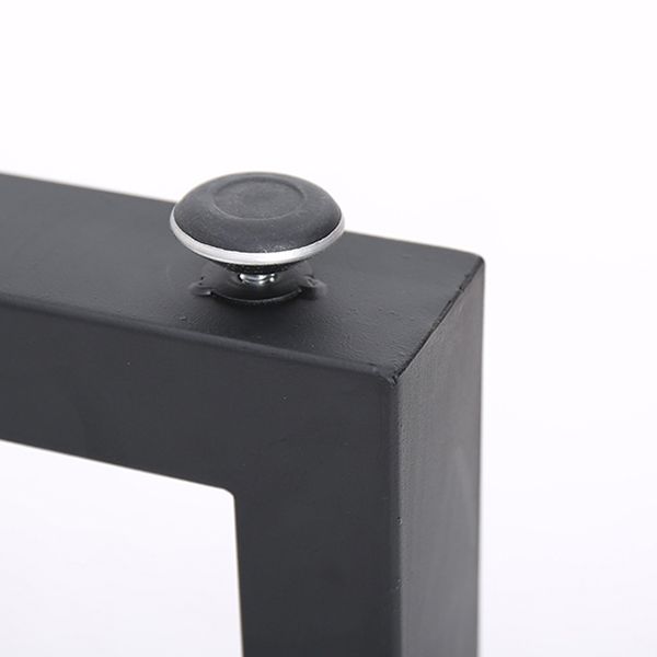 Industrial Pine Wood Table for Restaurant Rectangle Kitchen Table with Double Pedestal