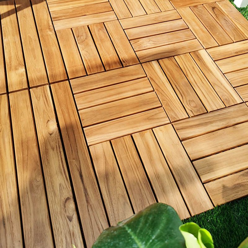 Composite Interlocking Flooring Tiles Outdoor Wood Floor Planks