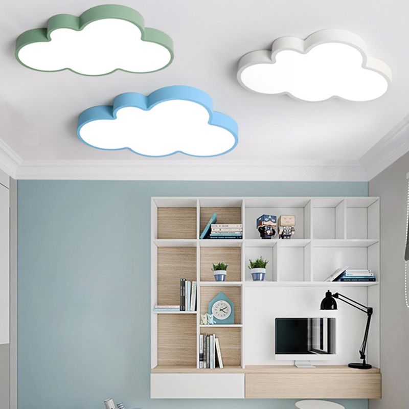 Nuage de nuages Fixtures Macaron Acrylique Fixation du plafond pour la chambre à coucher