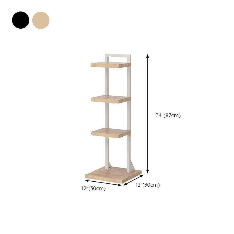 Modern Shelf Bookcase Engineered Wood Open Back Bookshelf for Living Room