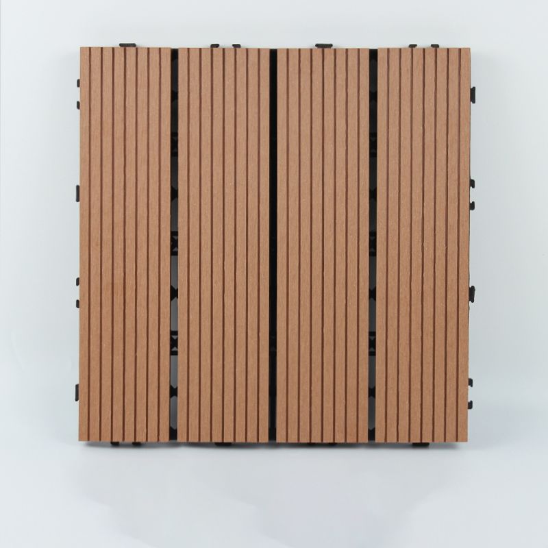 12" X 12"Square PVC Patio Tiles Snapping Installation Outdoor Flooring Tiles