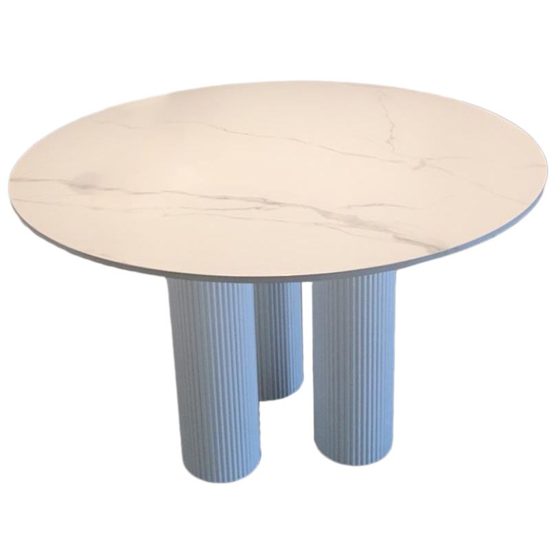 Modern White and Black in Wood Counter Table Rectangle Dining Table for Kitchen