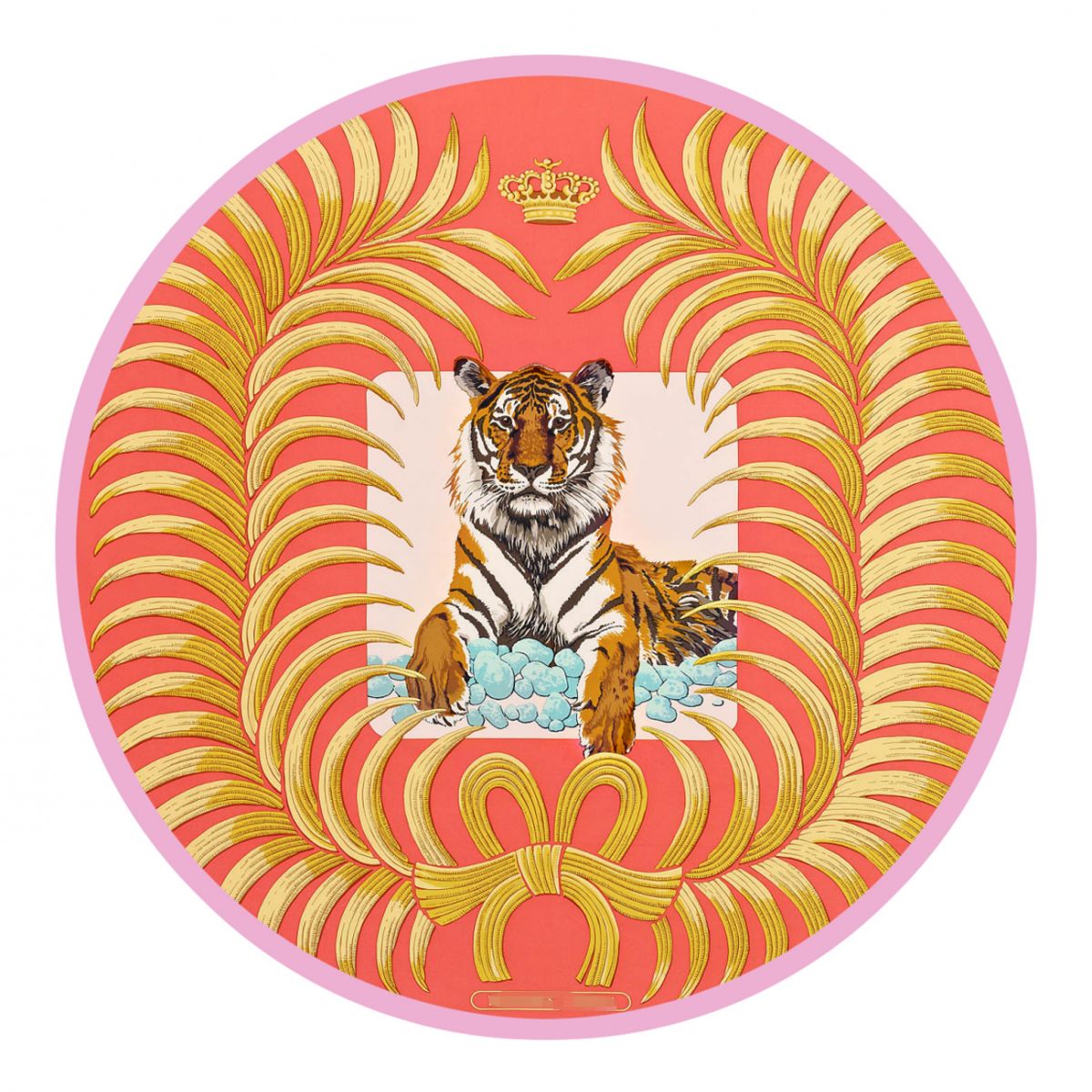 Oranje modern vloerkleed tijgerpatroon polyester gebied tapijt niet-slip achterste vloerkleed voor woningdecoratie