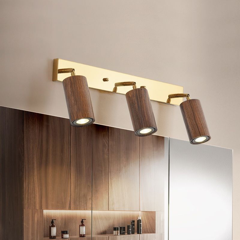 Économie tubulaire rotative Gamique en bois nordique LED LED MALLED MURD