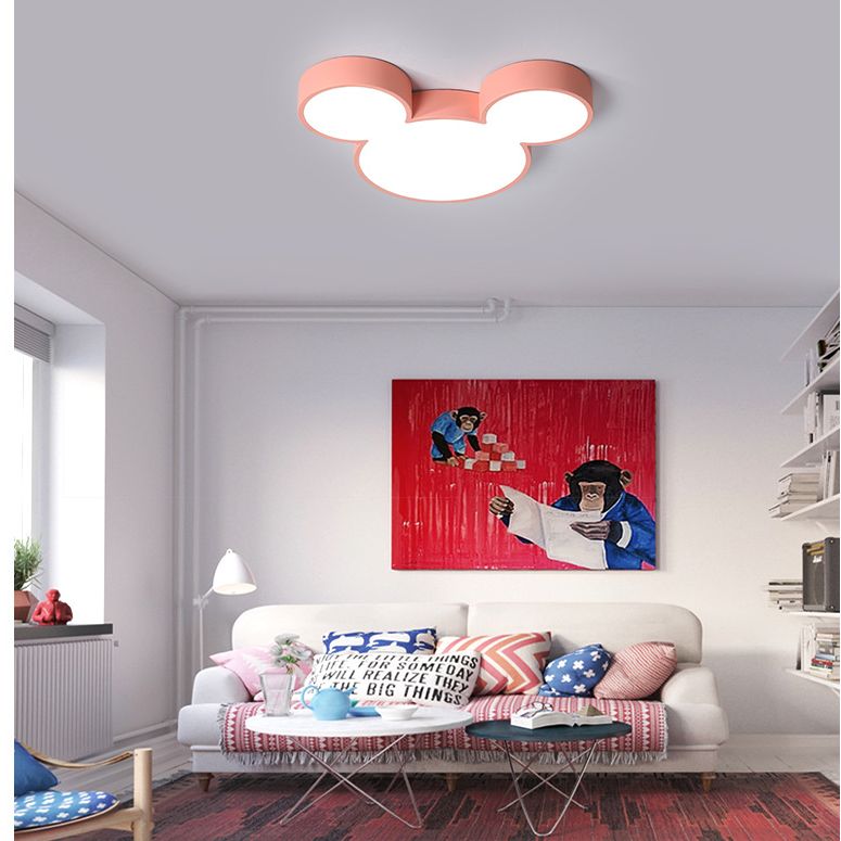 Cartoon Close To Ceiling Lighting Fixture Modern Acrylic LED Flush Mounted Ceiling Light