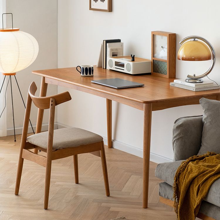 Tavolo di legno di ciliegia rettangolare tavolo in legno contemporaneo con 4 gambe per il ristorante