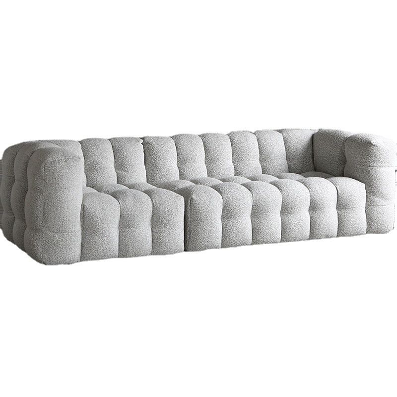 Contemporary Wooden Standard Sofa Tuxedo Arm Tight Back Sofa