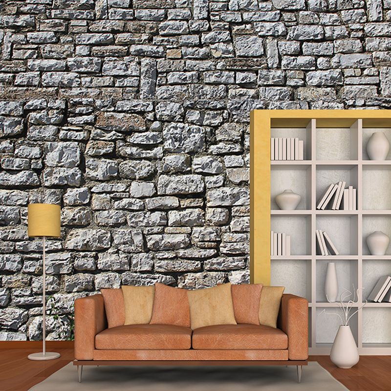 Photography Brick Wall Mural Eco-friendly Wallpaper for Living Room