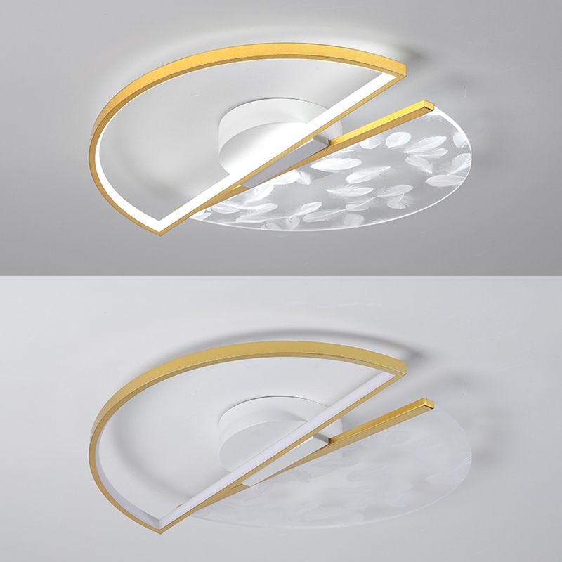 Semplicità di illuminazione a incasso in oro Plafoniere da incasso a soffitto per soggiorno