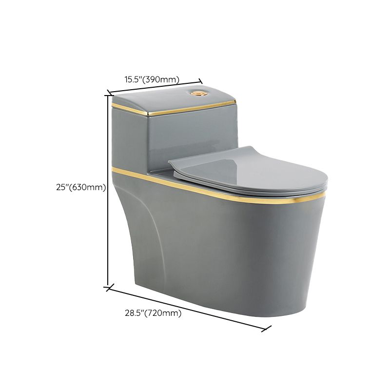 Traditional Toilet Bowl Floor Mounted One-Piece Toilet Porcelain Urine Toilet