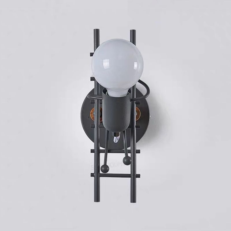 Metal Unique Shape Wall Light Kid Style 1 Light Wall Light Sconce