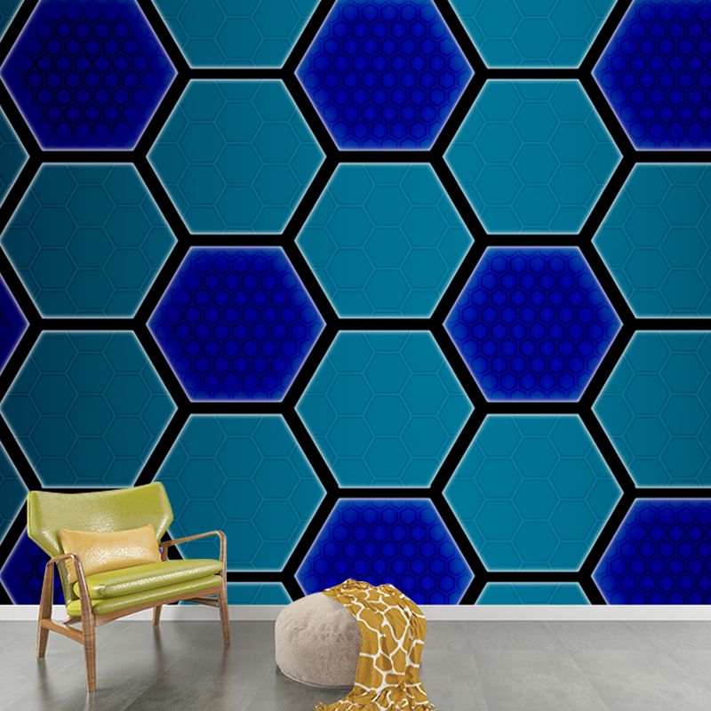 Creative Geometry Wall Mural for Sitting Room Moisture Resistant, Made to Measure