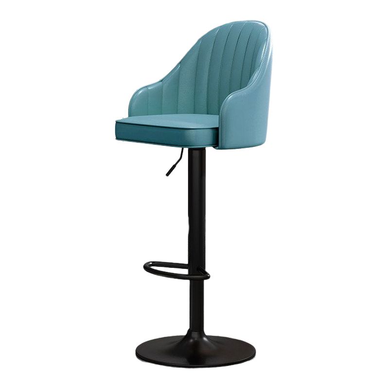 Modern Style Bar-stool PU Leather Counter Bar Stool with Metal Legs for Bristol