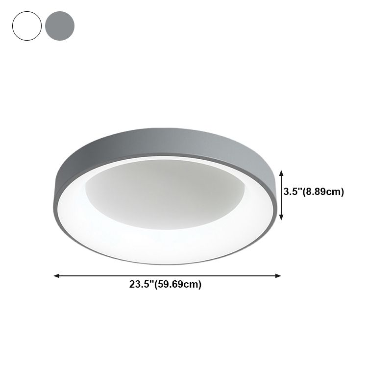Plafonniers ronds encastrés, luminaire de plafond contemporain pour salon