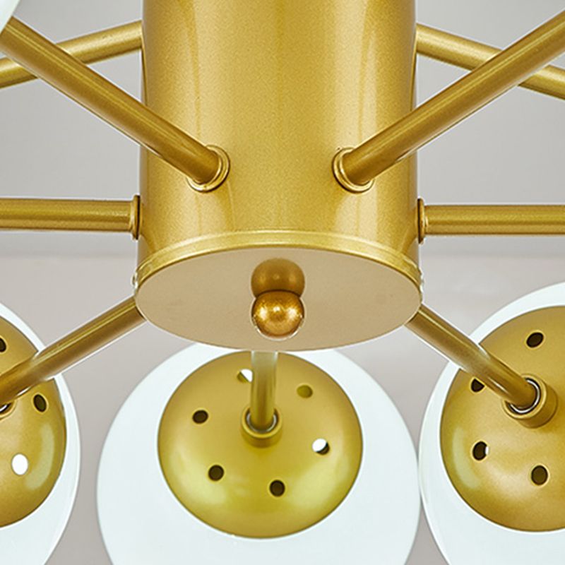 Nordic Globe Chandelier Glass Shade Multi Light Chandelier Pendant for Living Room