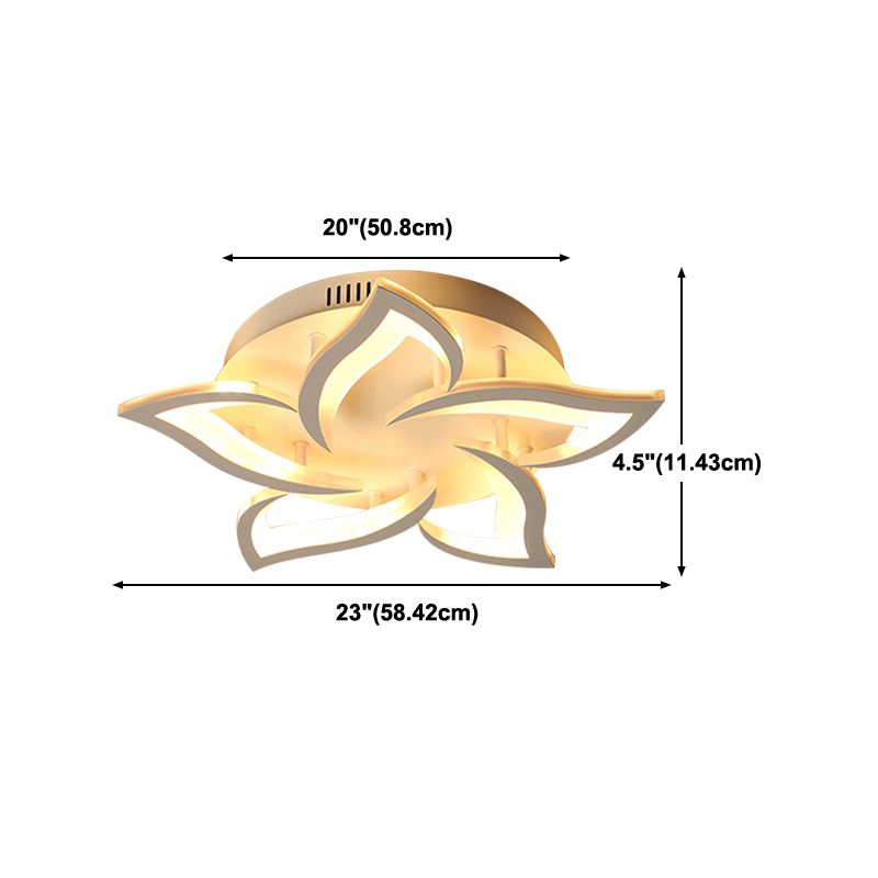Modern Unique Shape Ceiling Mount Light Fixture Ceiling Mounted Light in White
