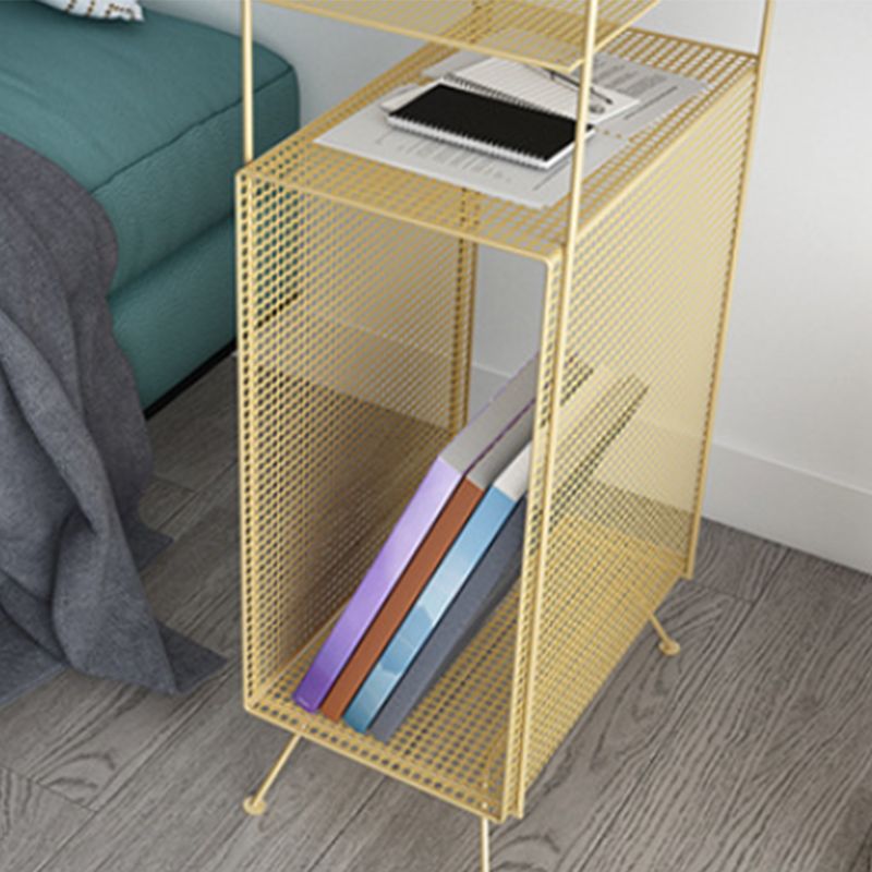 Mid-century Style Side End Table Metal 4 Legs Sofa Side Accent Table