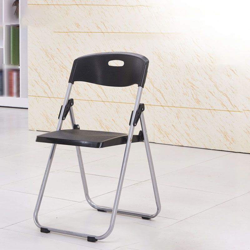 Modern Metal and Plastic Desk Chair with Low Back Home Office Chair