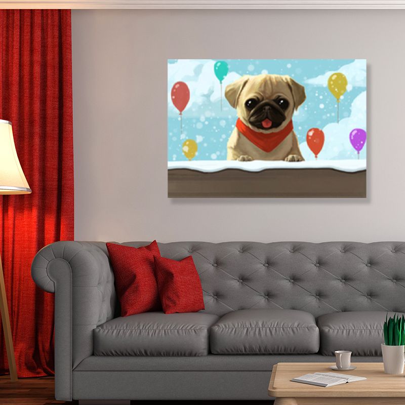Dessin Animal décoration murale couleur douce enfants Art toile impression pour chambre de garçons
